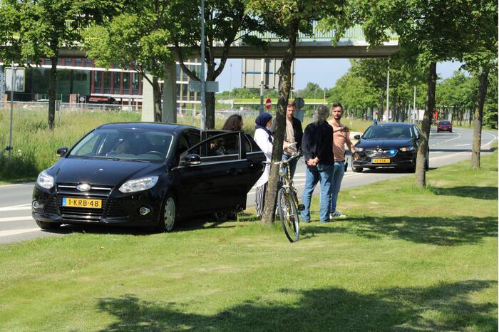 Fietser aangereden op kruising