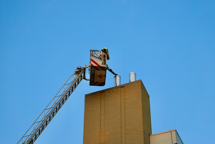 Onderzoek naar brandlucht in afzuiginstallatie