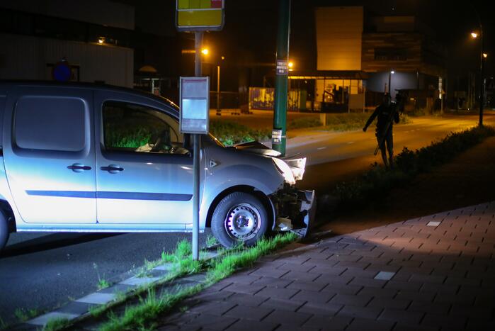 Bestuurder van bestelbus aangehouden na ongeval