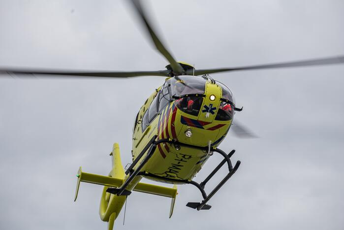 Traumahelikopter opgeroepen bij ernstig ongeval