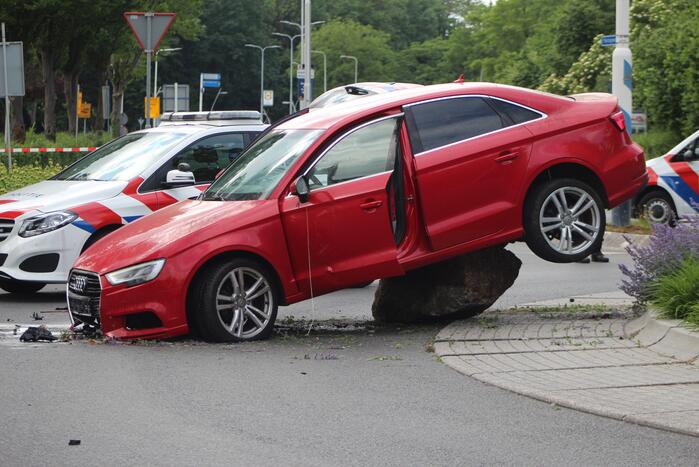 Gestolen Audi crasht na achtervolging