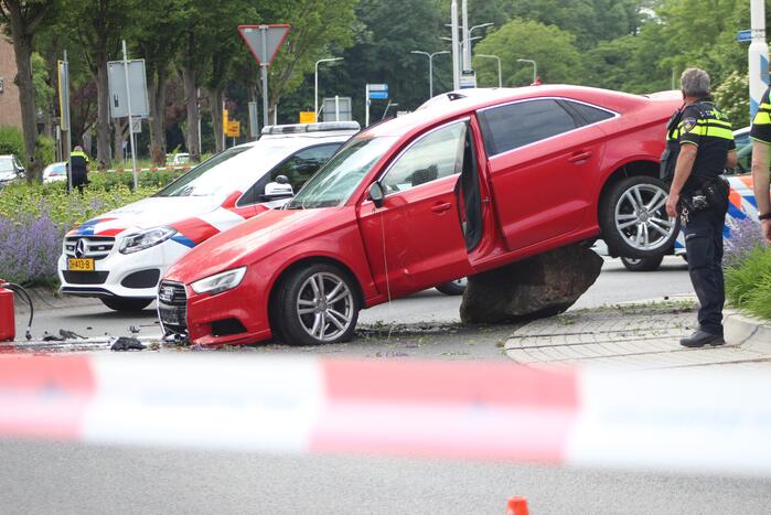 Gestolen Audi crasht na achtervolging