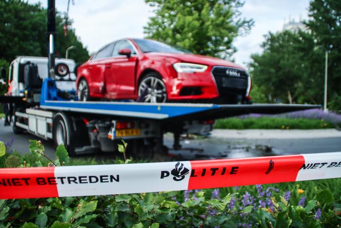 Gestolen Audi crasht na achtervolging