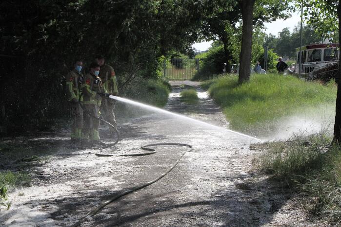 Schippers ontdekken buitenbrand