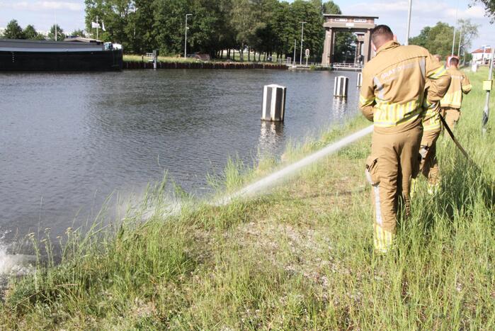 Schippers ontdekken buitenbrand