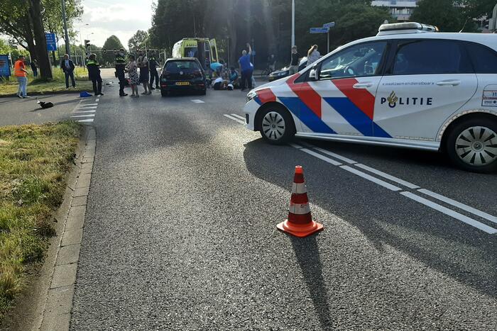 Scooterrijder gewond bij botsing met auto