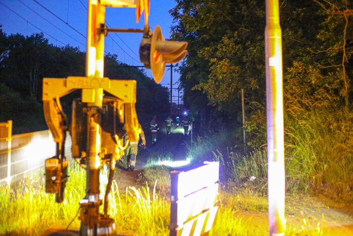 Persoon zwaargewond aangetroffen naast spoor