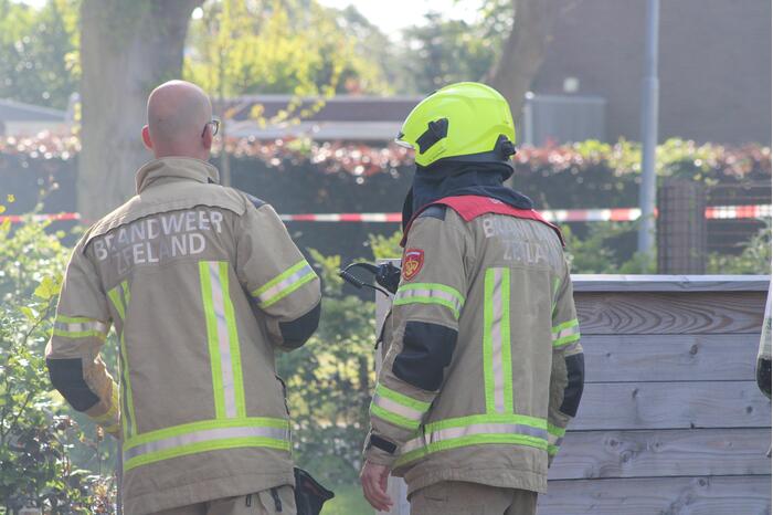 Schuur verwoest door uitslaande brand