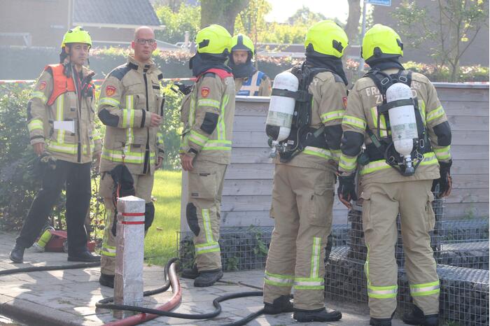 Schuur verwoest door uitslaande brand