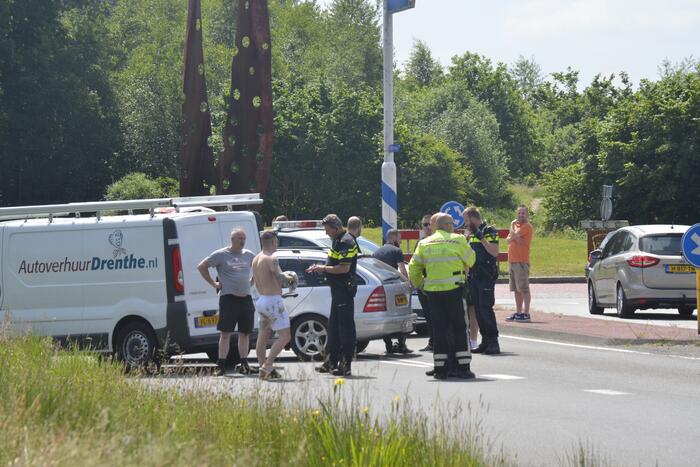 Verkeersruzie eindigt in ongeval met meerdere voertuigen