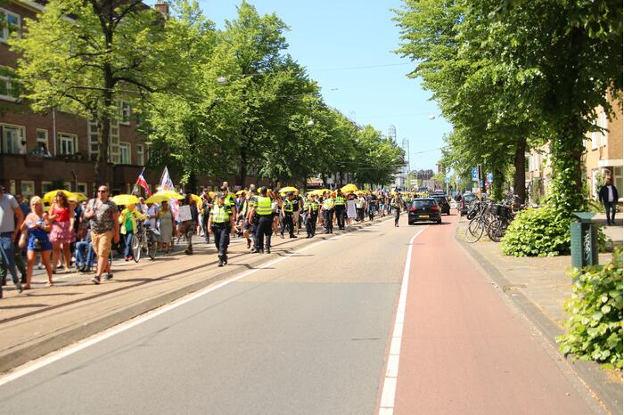 Demonstratie Walk of Freedom door stad