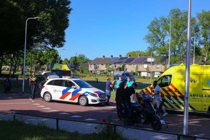 Twee gewonden na ongeval tussen scootmobiel en scooter