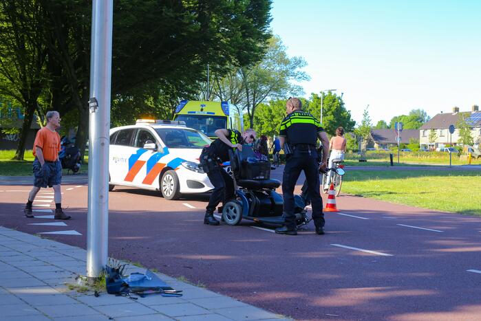 Twee gewonden na ongeval tussen scootmobiel en scooter