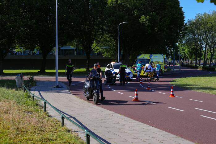 Twee gewonden na ongeval tussen scootmobiel en scooter