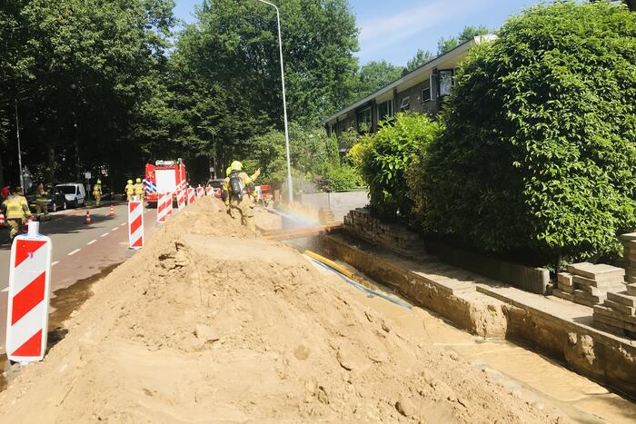 Gas en waterlekkage door werkzaamheden