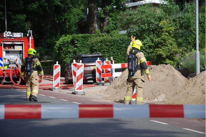 Gas en waterlekkage door werkzaamheden