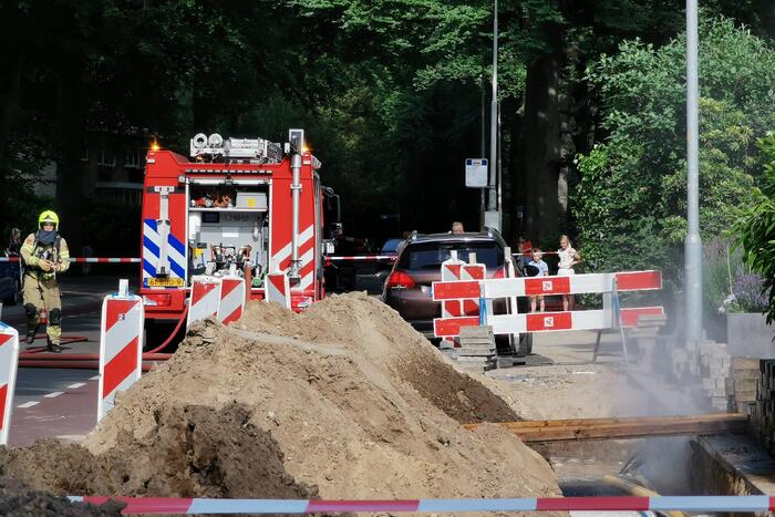 Gas en waterlekkage door werkzaamheden