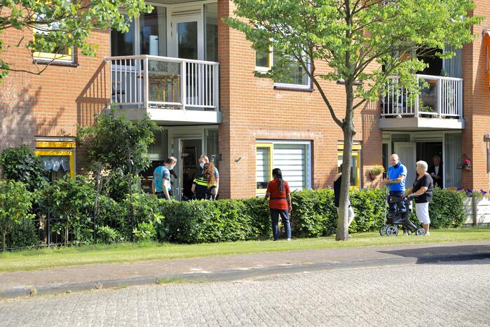 Persoon ten val in tuin