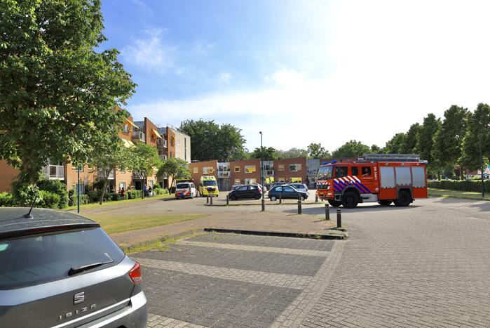 Persoon ten val in tuin