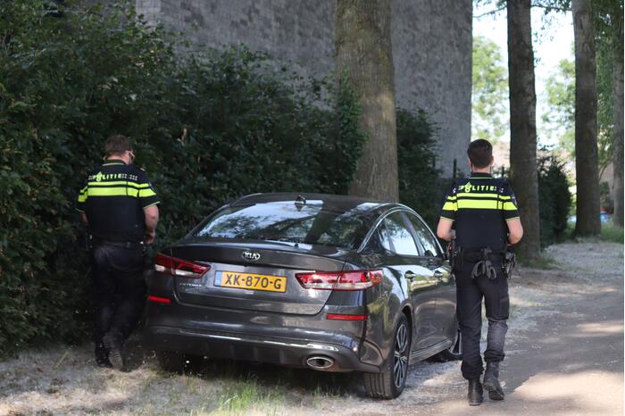 Brandweer blust bermbrand