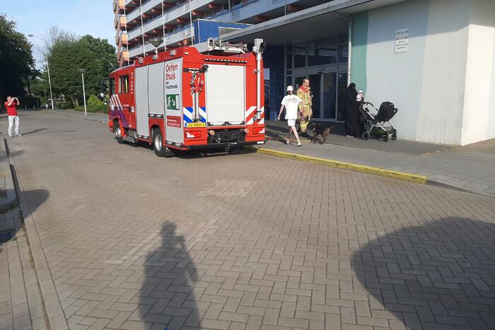 Gaslucht in berging van flat