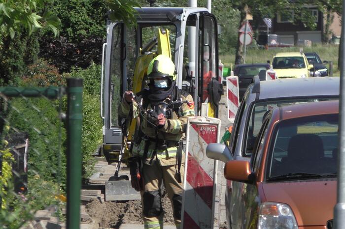 Straat afgesloten vanwege gaslekkage