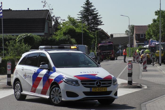 Straat afgesloten vanwege gaslekkage