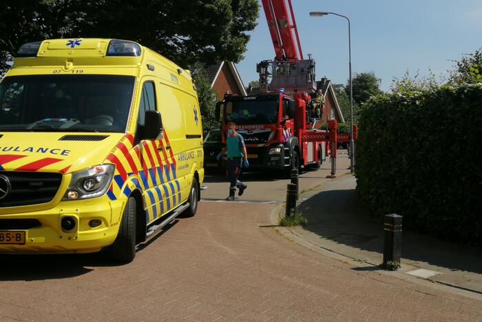 Traumahelikopter landt voor incident in woning
