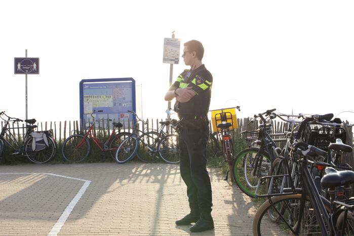 Grote politie-inzet na incident op strand