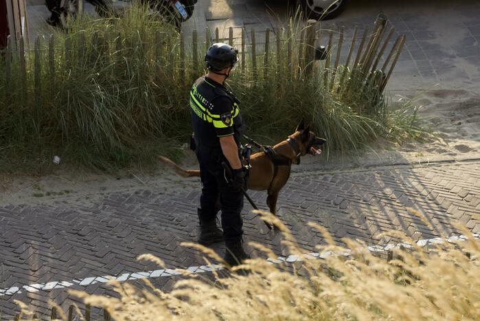 Grote politie-inzet na incident op strand