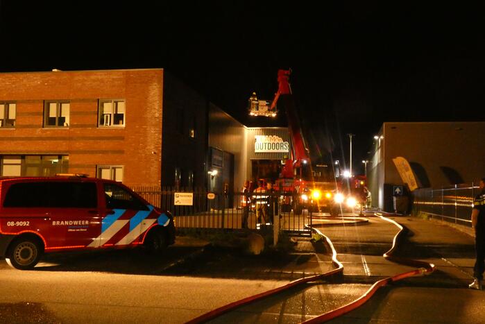 Grote brand in loods van Team outdoors