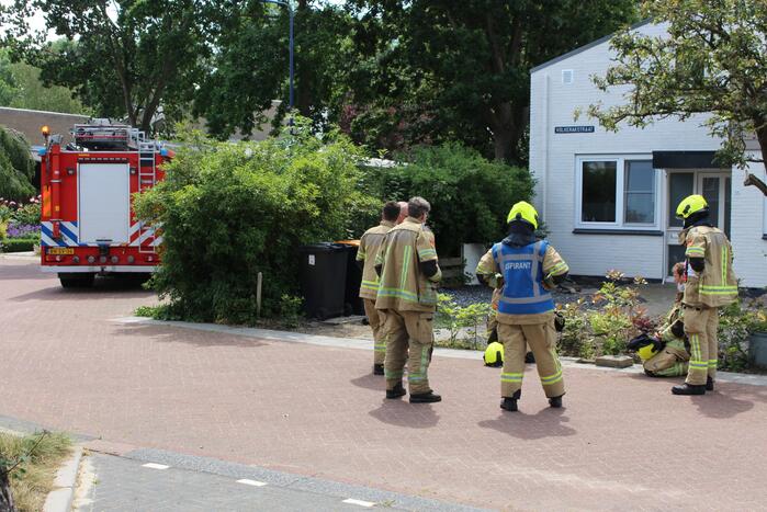 Lekkage in gasleiding bij graafwerkzaamheden