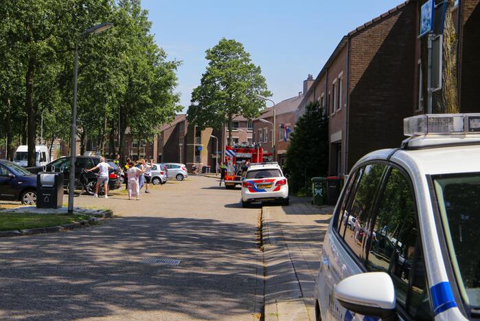 Deur woning opengeramd bij brand in woning