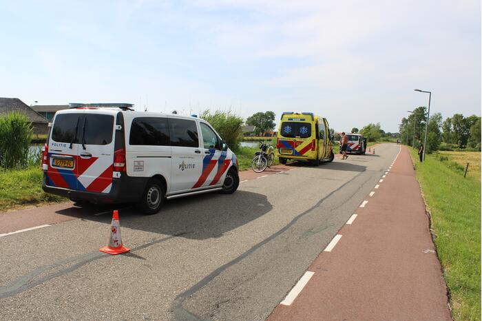 Fietser gewond door aanrijding met personenauto