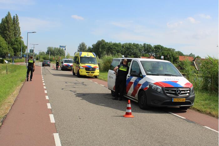 Fietser gewond door aanrijding met personenauto