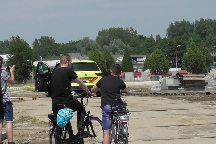 Traumahelikopter landt op bouwterrein voor incident