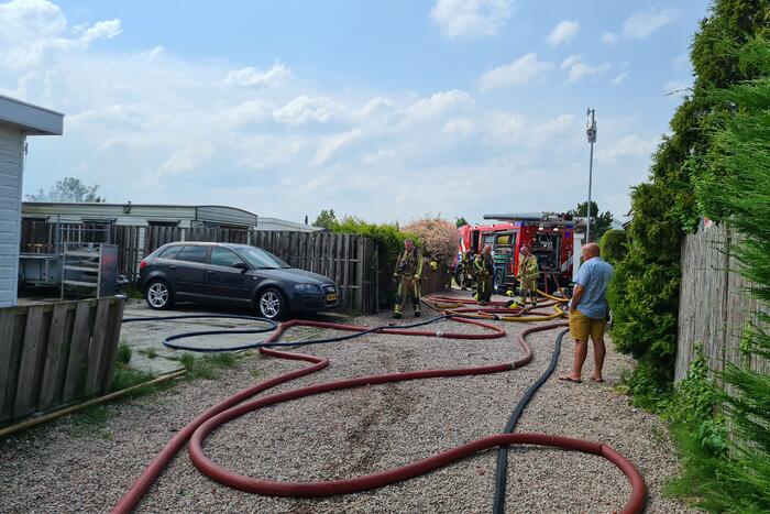Brand in stacaravan Park de Randstad