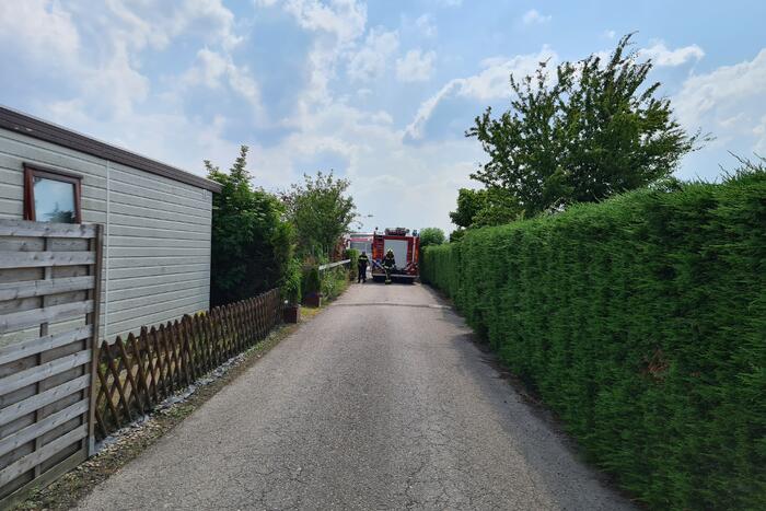Brand in stacaravan Park de Randstad