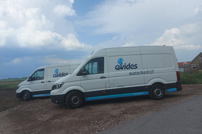 Zand verzakt door waterlekkage