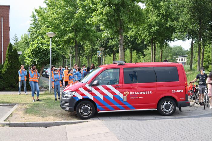 Albert Heijn ontruimd door brand in parkeergarage