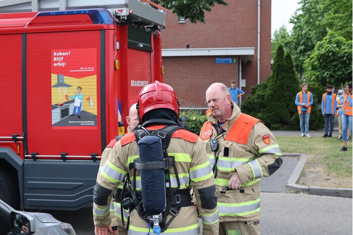 Albert Heijn ontruimd door brand in parkeergarage