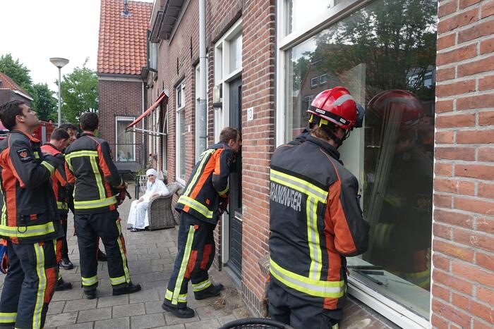 Binnenmuur van woning ingestort