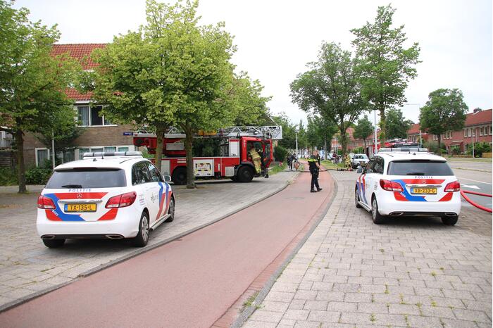 Brand in woning snel geblust
