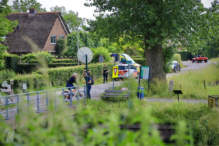 Wielrenner gewond bij aanrijding