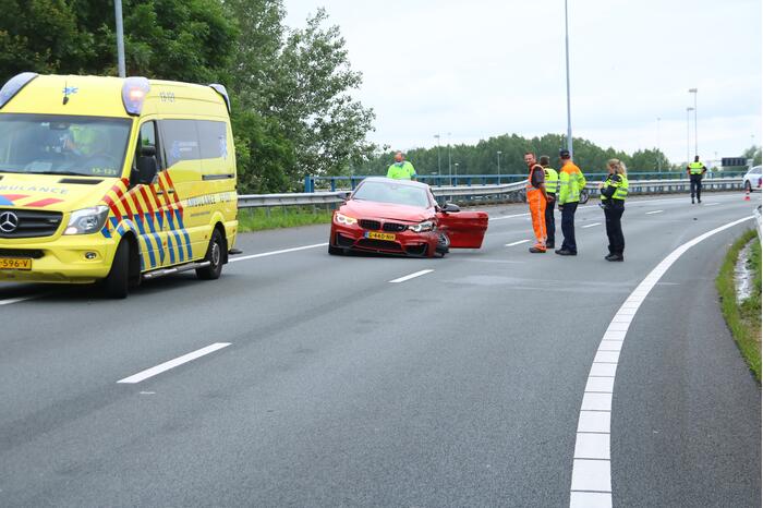 Sportwagen total-loss door eenzijdig ongeval