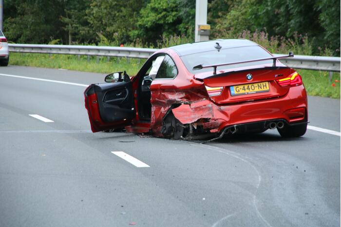 Sportwagen total-loss door eenzijdig ongeval