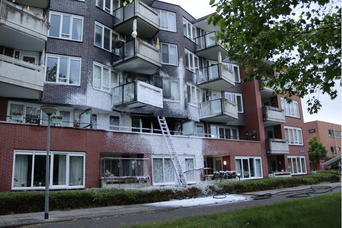Grote brand in appartementencomplex