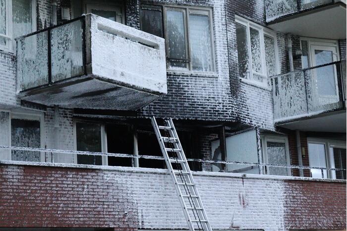 Grote brand in appartementencomplex