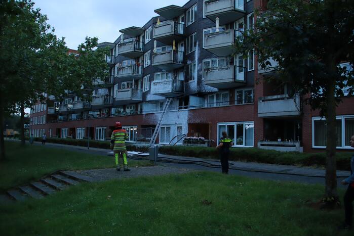 Grote brand in appartementencomplex