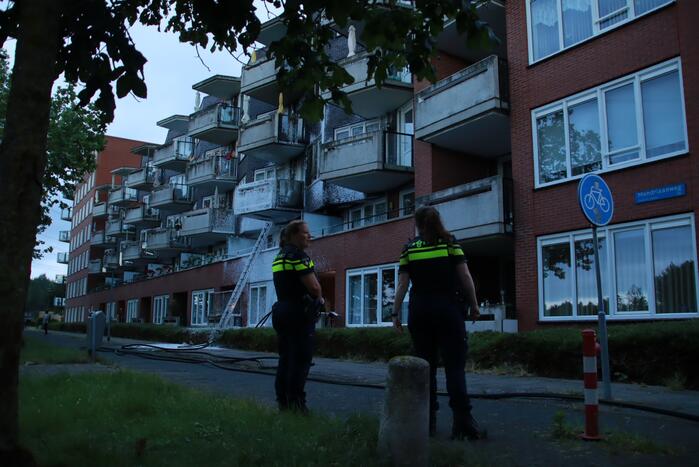 Grote brand in appartementencomplex